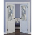 thumbnail image 2 of Coastal Blue Grey Coral Blackout Curtains French Door Curtains for Door Window, Summer Watercolor Ocean Privacy Drapery for Patio/Sidelight Doors, 1 Panel with Tieback, 54 x 40 Inches, 2 of 6