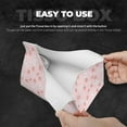 thumbnail image 5 of Lsque Rabbit And Peach Printed Long Tissue Box Cover Holder, Facial Paper Organizer Dispenser,Triangle with Bottom Belt, PVC Leather Decorative Organizer, 5 of 9