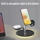 thumbnail image 1 of Cargador inalámbrico, cargador portátil, soporte magnético, bandeja de carga inalámbrica, adecuado para teléfonos iOS, relojes, auriculares, cargador inalámbrico ajustable tres en uno, color negro. Ca, 1 of 8