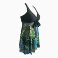 thumbnail image 3 of Hvyesh Women Plus Size Two Piece Swimsuits Sexy Deep V Neck Tummy Control Bathing Suit Flowy Tankini Swim Dress Bathing Suit with Shorts, 3 of 7