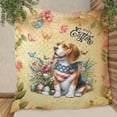 thumbnail image 3 of Beagle Celebrates Celebrates Spring and Enjoys a Happy Easter Quilt Blanket Beagles Dog Lover Gifts Idea Cozy Comforter Throw Blanket - 02001, 3 of 5