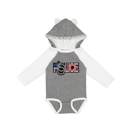 

Inktastic Police Logo Handcuffs Gift Baby Boy or Baby Girl Long Sleeve Bodysuit