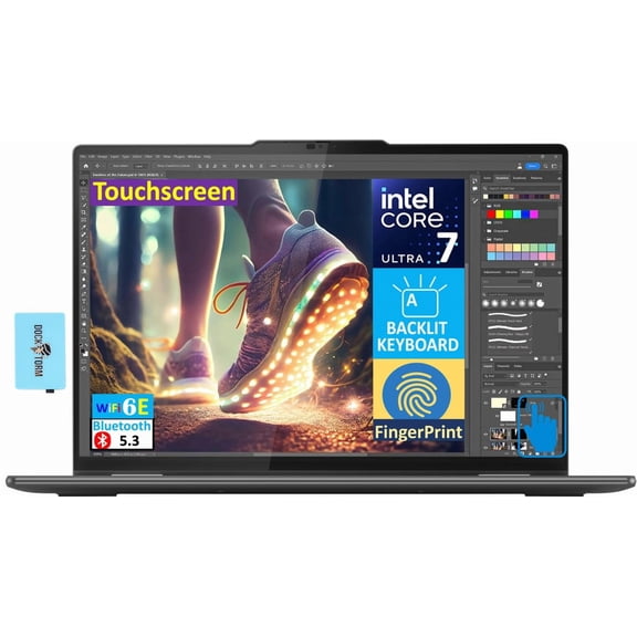 Lenovo Yoga 7i 2-in-1 Business Laptop 16.0" Touch FHD IPS (Intel Core Ultra 7 155U (Beats i7-1335U), 16GB LPDDR5X, 1TB SSD, Backlit KYB, FP Reader, 2 Thunderbolt 4, Win11H) w/AI Copilot & DKZ Hub