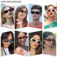 thumbnail image 5 of Gafas de Sol Dollger Rectangulares de Moda Retro de los 90 para Mujer y Hombre, 5 of 7