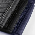 thumbnail image 3 of Vmvidoty Men Warm Vest Outerwear Thick Padded Puffer Sleeveless Vest With Detachable Hood Blue XL, 3 of 3