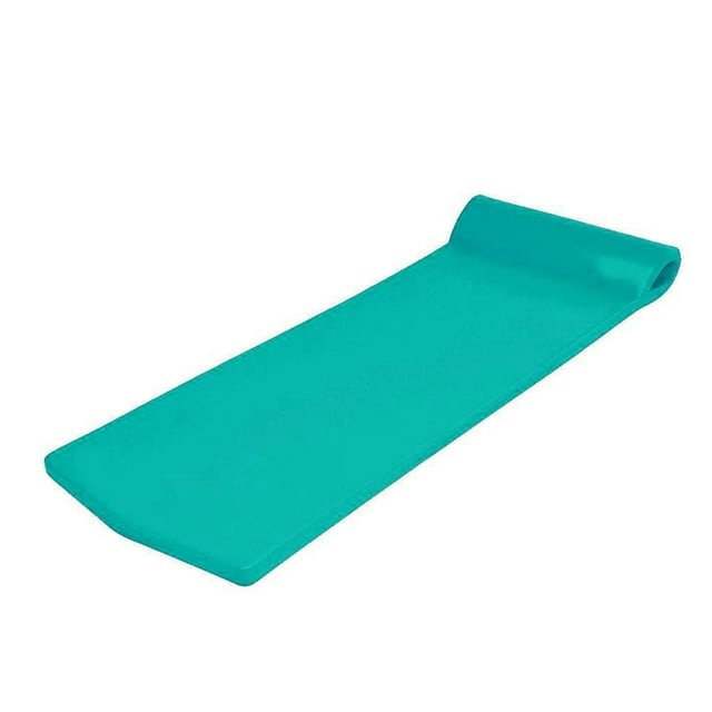 California Sun Matelas Flottant de Piscine Surdimensionné de Luxe en Mousse Insubmersible - Aigue-Marine