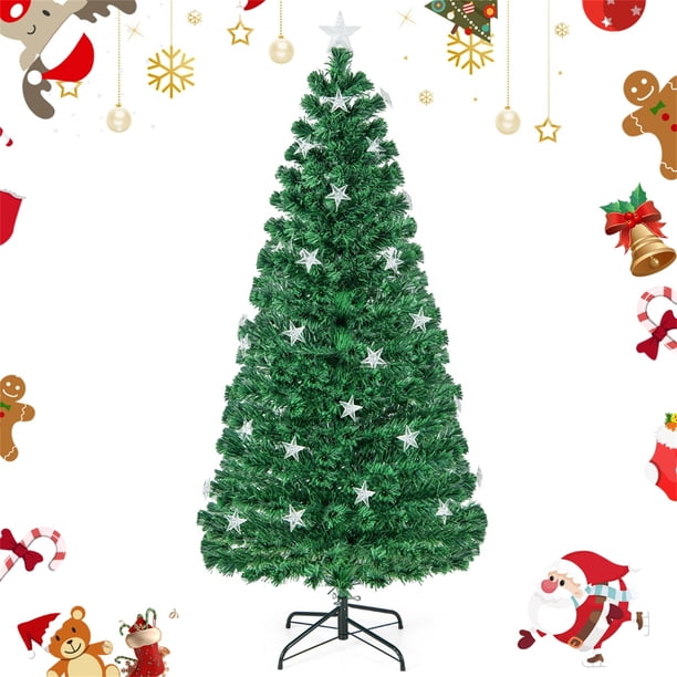 Árbol de Navidad Artificial Costway 180cm Con luces de estrella Blancas Cálidas