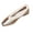 Gold, variant on Black Ladies Casual Warm Flat Shoes Round Toe Plush Lined Comfortable Slip On Moccasins Winter Womens Slippers