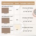 thumbnail image 5 of Nappe Rectangulaire Beige Anti Tache Nappe 140 X 220 Cm Borla Lavable En Coton Et Lin Avec Franges, Nappe De Table Impermeable Para Mesa De Cocina, 5 of 5