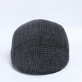 thumbnail image 2 of Tittly Winter Hats Beanie Men Women Soft Plaid Retro Hats Casul Breathable Winter Warm Comfort Beret Skull Caps Hats for Women C One Size, 2 of 3