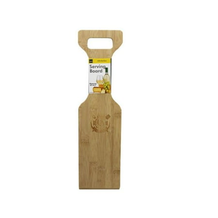 

Kole Imports GA027-4 Bamboo Serving & Cutting Board with Handle - Pack of 4