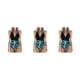 thumbnail image 1 of Traje de baño Eigraketly para mujer escote en V profundo Negro Flor verde M 3Conjunto, 1 of 6