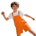 thumbnail image 5 of Mercatoo Youth Shortalls Girls Boys Classic Sleeveless 𝐑omper Soft Bib Overall Shorts Kid 𝐏reppy Wide Leg Shorts Casual Short Jumpsuit, 5 of 9