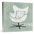 thumbnail image 1 of Global Gallery's 'Retro Chair II Think' By Michael Mullan Stretched Canvas Wall Art, 1 of 4