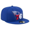 thumbnail image 3 of Men's New Era Royal Philadelphia 76ers State Stitch 59FIFTY Fitted Hat, 3 of 6