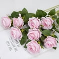 thumbnail image 4 of Arreglo de flores artificiales Toystoory de plástico 10 piezas para bodas decoración morado claro, 4 of 6