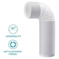 thumbnail image 2 of Manguera de Escape 130 Mm, Manguera de Escape para Aire Acondicionado, Manguera de PVC, Tubo de Aire Acondicionado, Manguera de VentilacióN, RetráCtil 2 M, 2 of 5