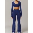 thumbnail image 2 of Conjuntos de entrenamiento for mujer, 2 piezas, sujetador deportivo, camiseta sin mangas, polainas de cintura alta, gimnasio, Yoga, ropa activa, Top de entrenamiento for mujer, 2 of 7