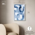 thumbnail image 5 of Fading Blue Mist I Canvas Print Modern Blue Wall Art by Art Remedy, White Frame, 16 x 24, 5 of 7