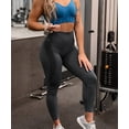 thumbnail image 5 of QRIC Women Leggings Smile Contour High Waist Workout Gym Yoga Pants Tummy Control Activewear Slimming Tights, 5 of 6