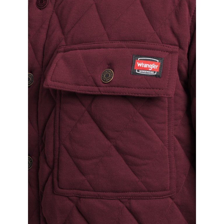 Wrangler Workwear Men's Quilted Polyester Shirt Jacket photo 8