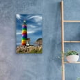 thumbnail image 4 of Epic Art 'Rainbow Lighthouse North' by Mike Jones, Acrylic Glass Wall Art, 16"x24", 4 of 8