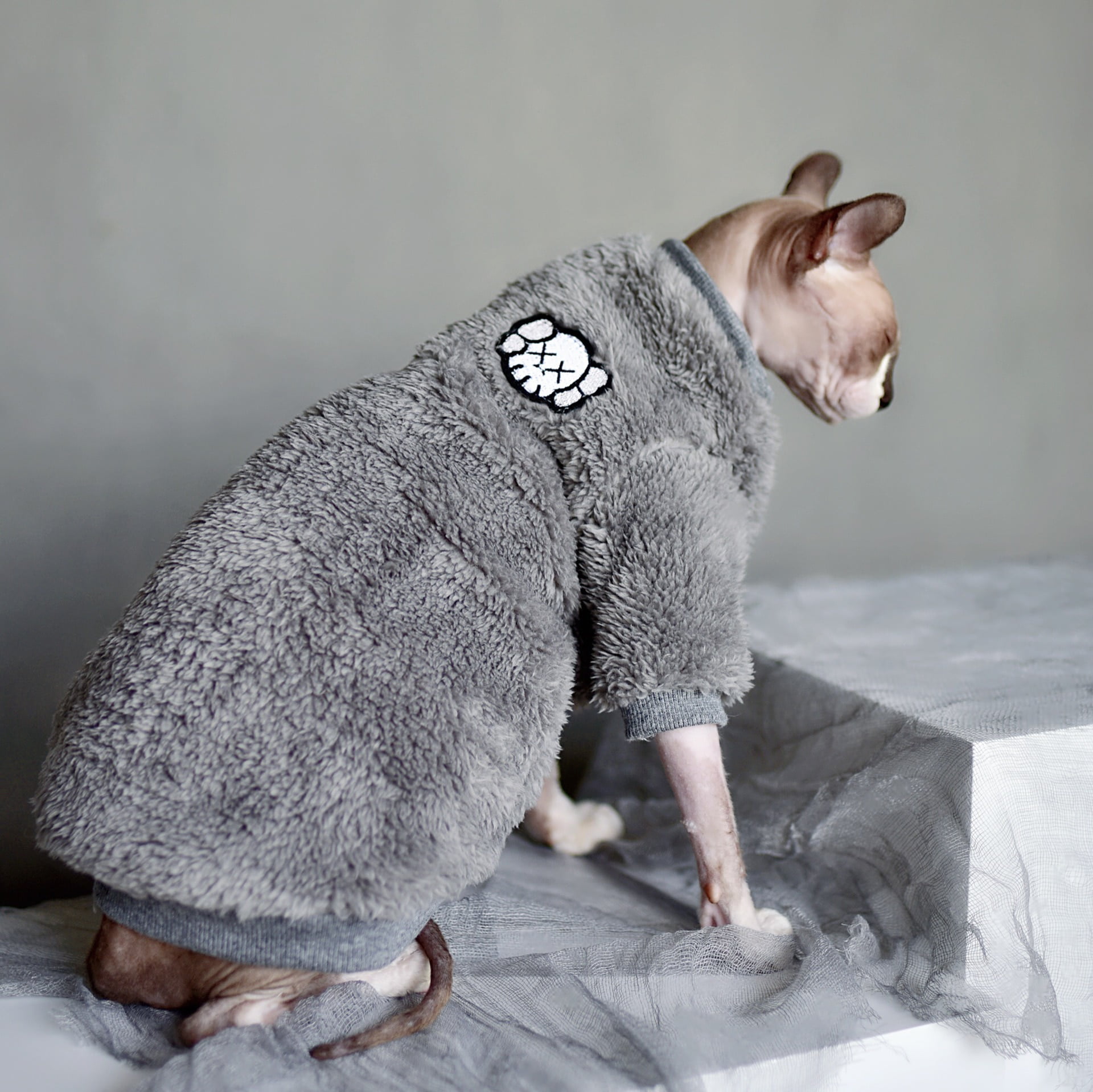 Sphynx cat clothes Sweater for cat.Jumpsuit for cat .Hairless cat.Soft and warm cloth for any breed of cat Handmade