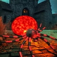 thumbnail image 3 of Yexmas 12FT Halloween Inflatables Outdoor Decorations Giant Spider Decorations with LED Lights and Air Pump Blow up Inflatable Red, 3 of 9