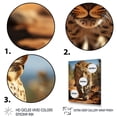 thumbnail image 3 of Designart "Portrait of an African Leopard I" Animals Floater Framed Canvas Print, 3 of 7