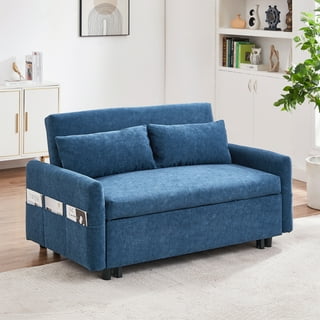 Blue microfiber couch deals