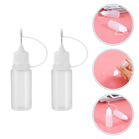 LULULION 20Pcs Pe Material Squeeze Bottles for Accurate Dispensing of Glue Oil and Other Liquids
