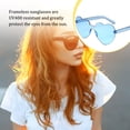 thumbnail image 3 of Qarigey Gafas de sol Color gelatina transparente Accesorios de moda Decoraciones Gafas sexy Gato Fácil de combinar Irregular polarizado para fiesta Lentes azul niebla Qarigey AP008623-07, 3 of 6