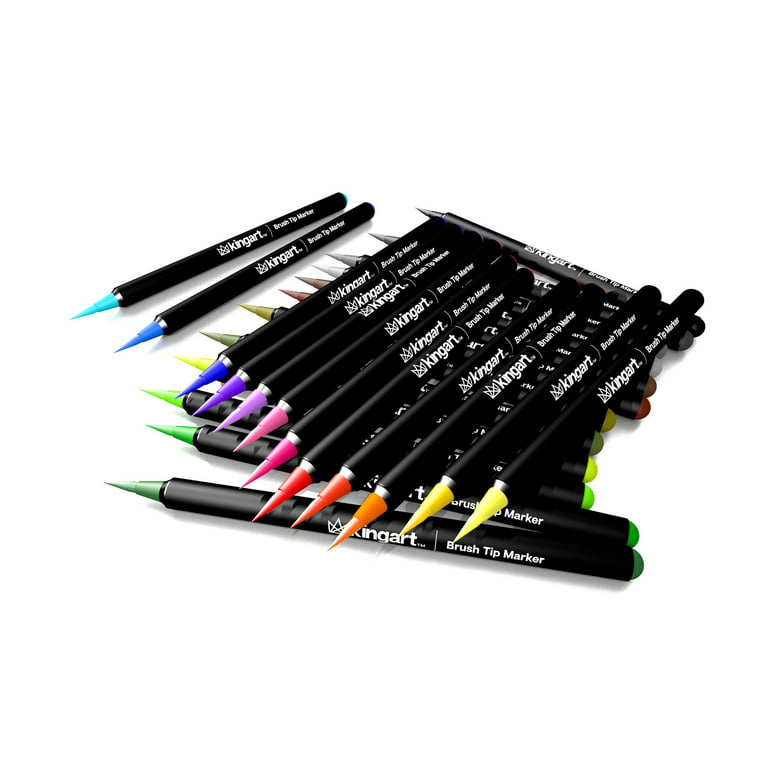 KINGART Pro Brush Pens, 24 Colors for Real Watercolor Painting with Fl —  CHIMIYA
