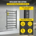 VEVORbrand 8 Bar Heated Towel Rack, Electric Towel Heater Warmer w