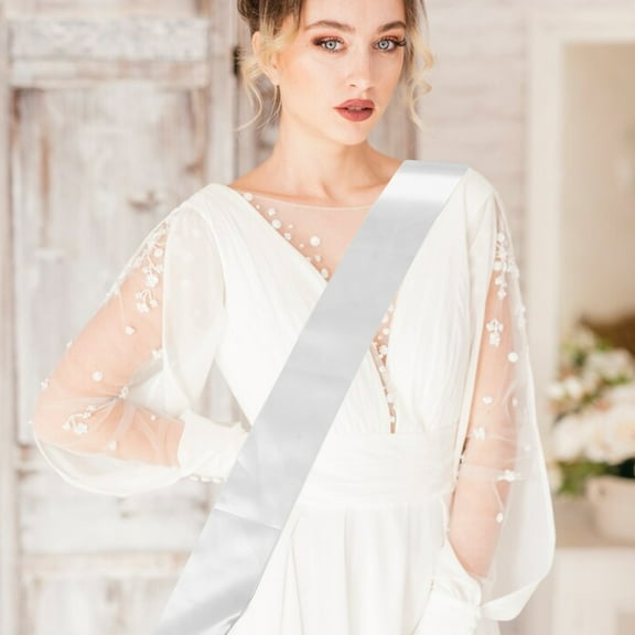 Milisten  6 PCS Birthday Decorations Blank Ceremonial Shoulder Straps Child Man