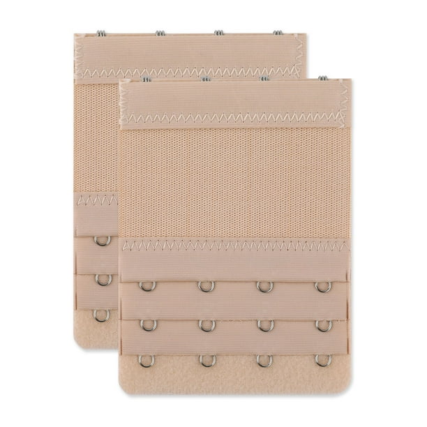Sujetador Sujetador Elástico Extensores Extensión Gancho 3 Filas(2/3/4 Gancho)Para Las Mujeres Albaricoque-2 4 Ganchos
