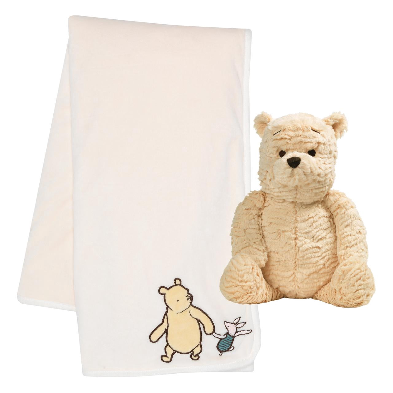 Lambs & Ivy Disney Baby Classic Winnie the Pooh Blanket & Plush Baby Gift Set