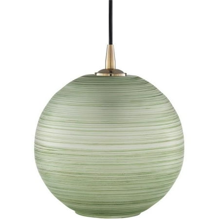 

Surya RDR-002 9.25 x 10 x 10 in. Rondure 1 Light Pendant Ceiling Light Mint & Sage