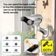 thumbnail image 2 of Cámara De Seguridad Ficticia Batería/Monitor De Simulación Con Energía Solar 360 Grados Ajustable Cámara Falsa Plateada Cámara De Vigilancia De Imitación Para Porche Exterior Jardín Patio Kearding AF000697-00, 2 of 5
