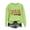 Green, variant on Womens Thanksgiving Fall Graphic Sweatshirt Crew Neck Long Sleeve Casual Pullover Top with Pumpkin Leaf Football Print for Autumn Holiday Daily Wear
