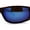 Tortoise Blue Mirror, variant on Polarized Mens True Classic Wrap Around Biker Style Sport Sunglasses All Black