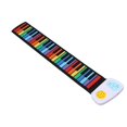 thumbnail image 3 of Rainbow Roll Piano Portátil Plegable Estándar 49 Teclas Flexible Silicona Suave Electronic Music Roll Teclado De Piano Para Niños Y Principiantes Inevent EL008431-00, 3 of 5