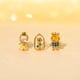 thumbnail image 2 of Juego De 3 Pendientes De Princesa Disney Beauty and the Beast Earring Set Belle Rose Joyería, 2 of 4