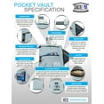 thumbnail image 4 of Shacke Hidden Travel Belt Wallet w/ RFID Blocker (Black Pocket Vault), 4 of 8