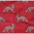 thumbnail image 4 of oneOone Organic Cotton Poplin Twill Fabric Fox Block Print Fabric By Yard 42 Inch Wide, 4 of 4
