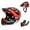 Red, variant on Lixada Kids Detachable Full Face Helmet Children Sports Safety Helmet for Cycling Skateboarding Roller Skating