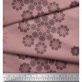 thumbnail image 2 of Soimoi Poly Georgette Fabric Floral & Mandala Decorative Fabric Prints by Yard 52 Inch Wide, 2 of 3