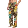 thumbnail image 2 of Easygdp Robot and Monsters Men's Pajama Pant, Sleep Elastic Waistband Lounge Pants - Medium, 2 of 9