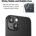thumbnail image 6 of KONEE Camera Lens Protector Compatible with iphone 14/ 14 Plus, Anti Scratch Tempered Glass Camera Screen Protector, Individual Lens Cover for iPhone 14 / iPhone 14 Plus - Black, 6 of 7