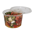 thumbnail image 4 of Vezee 16oz Lightweight Deli Containers with Lids Disposable BPA-Free Food Storage Cups (50 Sets), 4 of 9